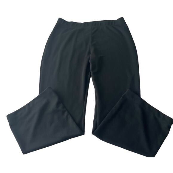 CHELSEA STUDIO HI-RISE WIDE LEG PULL-ON, WOMENS, 22W, BLACK, DRESSY, NO POCKETS - Picture 6 of 9